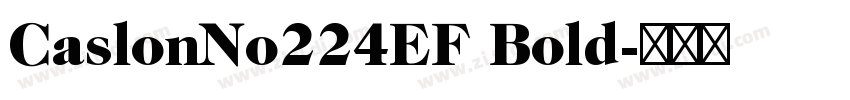 CaslonNo224EF Bold字体转换 CaslonNo224EF Bold字体转换